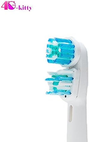 Hofoo® Pack of 4 Dual Clean Replacement Toothbrush Heads Generic Toothbrush Heads Compatible with Oral-B Triumph Professional Series 9000 Precision Clean, Oral B Vitality Precision Clean, Sensitive Clean, Oral-B Dual Clean. Model number: SB417A. (1 x 4)