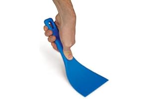 QOWRKRQ GIMETAL Spatola flessibile 10 cm in Polimero, lama flessibile 10 cm, per Ristorante Pizza Pizzeria, non taglia le cassette porta-palline, si piega ma non si spezza