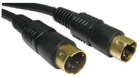 TechWareGames 5M Metre SVHS S-Video 4Pin Mini Din Male to Male TV PC Lead Cable Lead