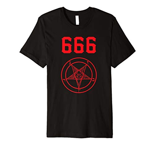 666 The Devil - Satanic Pentagram Shirt666 Devil - Satanic Pentagram T-Shirt (Mark of the Beast) T-ShirtOEKO-TEX STANDARD 100