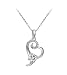 Silver Shoppee Magical LOVE, Genuine Austrian Crystal Studded, Sterling Silver Pendant with Chain RS.860.00