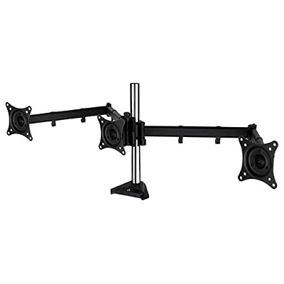 ARCTIC Z3 Pro (Gen 3) - Bras de Moniteur, Support pour 3 Écrans VESA 75/100, Installation sur Bureau, 4-Port SuperSpeed USB Hub avec Micro USB Power Input, Jusqu'à 32''/29", Jusqu'à 15 kg par Bras