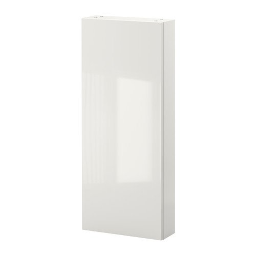 Preisvergleich Produktbild IKEA GODMORGON -Wandschrank mit 1 Tür Hochglanz-weiß 40x14x96 cm