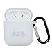 Produktbild Für Apple AirPods 1&2 Silikon Hülle mit Ohrhaken, Soft Anti-Lost-Schutz Case Cover für Apple AirPods Schutzhüllen-Silikonhülle Schutz AirPods Aufladen Case (Weiß)