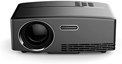 Mini Projector Portable Multimedia 1800 Lumens Home Theater Movies Parties 1080P HD and HDMI USB VGA AV ATV Input Movie Night LED Projector