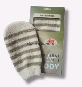 Riffi - Guantes de masaje, algodón y lino