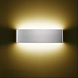 apliques led exterior amazon Diseño minimalista: diseño único, no sólo una luz, sino también una decoración, un estilo moderno.Eegante diseño es perfecto para el dormitorio, baño, sala de estar, armario de espejos, luces de baño, lámpara de noche , luz de espejo, luces de escalera, pared Espejo de pared de acero Lámpara de efecto luminoso.