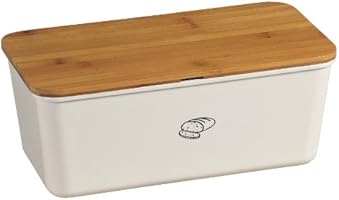 Kesper 18090 Brotbox Melamin Bambus, wei&szlig;