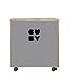 Produktbild CUBY Aufbewahrungsbox Spielzeugkiste auf Rollen, stapelbar, B-Ware (cool grey)