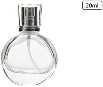Portable mini refillable perfume bottle-Transparent glass perfume atomizer,20Ml for woMen'S fragrances &amp; Men'S colognes for travel parties business trip-A