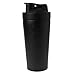 Produktbild Lamdoo Edelstahlflasche für Wasser 750 ml Eiweißpulver Shaker Mixer Free Mixer, Edelstahl, Schwarz, 7cm