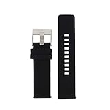 Diesel Uhrband Wechselarmband LB-DZ1766 Ersatzband DZ1766 Uhrenarmband Leder 24 mm Schwarz