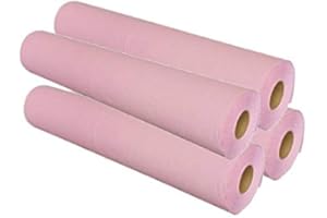 Rollo de Papel Camilla De Color 1 Capa 1,5 kilos 70mts aprox Kavak Cosmetics (ROSA, X4 UNIDADES)