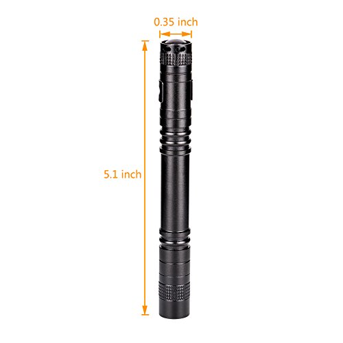 Qwert LED Praktische Taschenlampe superhelle Mini Handgerät Taschenlampe, Wasserfest Tragbare im Freien Handlampe für Campen Wandern Fahrradfahren und Notfälle (250 Lumen) - 3