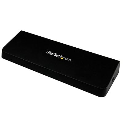 StarTech.com Station d'accueil USB 3.0 PC portable / Ultrabook - 2 sorties vidéo HDMI / DisplayPort 4K, GbE, USB 3.0, charge rapide USB
