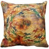 Native American Indian And Cowhide Print 506 Pillow Case