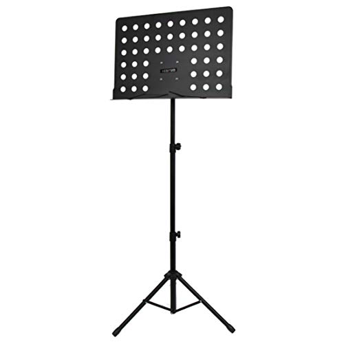 Preisvergleich Produktbild Rolanli Notenständer Gitarre, 75-145cm Tragbarer Notenständer Verstellbare für Gitarre Violine Urheen - Schwarz