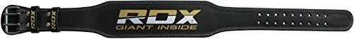 RDX 4″ Rindsleder Fitness Gewichthebergürtel Crossfit Gym Trainingsgürtel Bodybuilding Krafttraining - 3