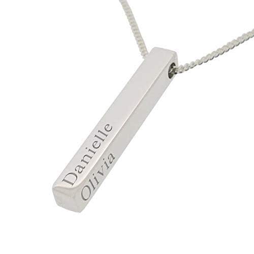 Sterling Silver Solid 3D Personalised 