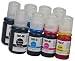Produktbild Printing Saver 102 SCHWARZ (2) Cyan (2) Magenta (2) GELB (2) Tintenflaschen zum Nachfüllen für Epson EcoTank ET-2700, ET-2750, ET-3700, ET-3750, ET-4750