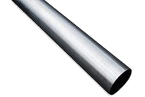 FMIC.EU PERFORMANCE Tubo de escape de acero inoxidable, tubo redondo, tubo de escape, tubo inoxidable, 57 mm, 1 m, grosor de pared: 1,5 mm