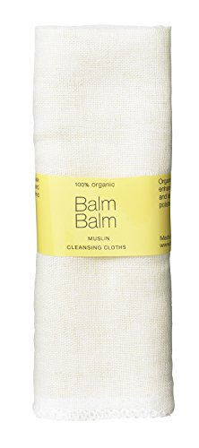 Balm Balm Organic Muslin Face Cloths, Pack of 3
