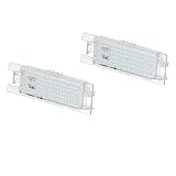 SUPER BRILLANTE: Cada luz de matrícula está equipada con 18 LED SMD LED 3528 para garantizar el brillo suficiente