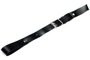 Belti Querriemen für Akkordeon, ab 25cm bis 38cm, Leder schwarz