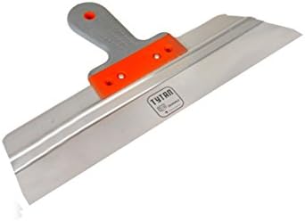 Stainless Steel Taping Knife 350mm / 60mm. Plastering Spatula 14", Soft Grip Handle (2022)