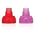 ChooMee Sip'n Soft Top with Flow Control and Cap for Food Pouch Feeding (Red and Purple)