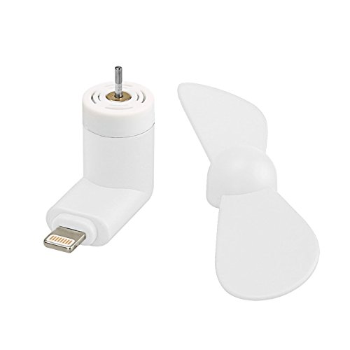 Weiß Selfie Taschenformat Mini Lüfter Zubehör mit 2 in 1 Stecker Micro USB und IOS Für Sony ST18i Xperia Ray - 2