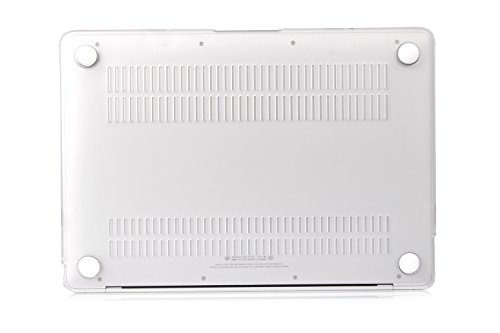 MacBook 12 Retina Hülle Case, iNeseon Ultra Slim Gummierte Hartschale Tasche Cover Shell, US Transparent und EU Transparent Tastatur Abdeckung Schutzhülle für Apple MacBook 12 Zoll mit Retina Display [Modell:A1534] (Transparent) - 5