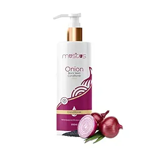 MUSTUS Onion Hair Conditioner with Onion Seed Oil Extract, Black Seed Oil & Pro-Vitamin (200 ML)