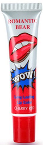 Tattoo Magic Color Peel Off Mask Tint Long Lasting Waterproof Lip Gloss Cherry Red