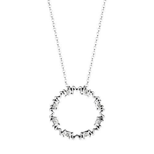 Stunning Silver Plated Mum Necklace for Mother Great Gifts Idea for Mums Birthday for Christmas Mothers Day
