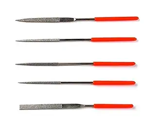 PagKis 5 Pieces Diamond Needle File Set for Metal, Glass, Stone, Jewelry, Art and Craft Work Tool Set