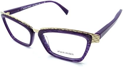 Alain Mikli Rx Eyeglasses Frames A02015 3970 53-15-145 Gold/Dot Violet Italy
