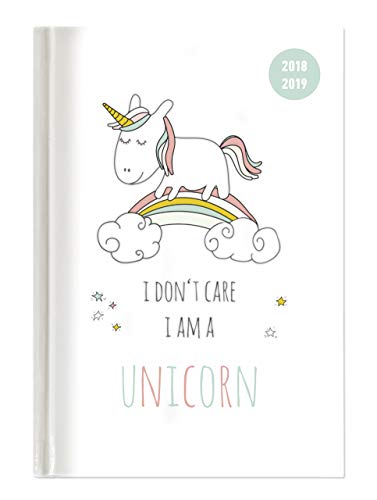 Collegetimer Unicorn 2018/2019 - Schülerkalender A5 - Day By Day - 352 Seiten
