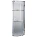 Produktbild HOMCOM Glasvitrine Sammlervitrine Vitrine Vitrinenschrank Hängevitrine Spiegel L27,5 x B14 x H73 cm