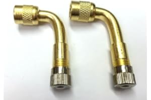 M.A.D MYLDAN AUTO DESIGN 2 x MOTORBIKE MOTORCYCLE BIKE TYRE VALVE ADAPTER 90 DEGREE EXTENSION NEW