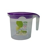 Quality Purple Plastic 1 Litre Multi Purpose Jug with Lid