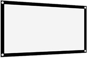 Projektorskärm, 40 Tum / 60 Tum / 72 Tum / 84 Tum / 100 Tum / 120 Tum 16: 9 HD Tjockare Bärbar Icke-veck Mjuk Vit Polyester D