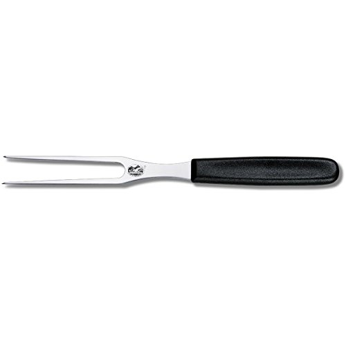 Victorinox Küchenmesser Fleisch und Bratengabel schwarz Blister 15 cm, 5.2103.15B