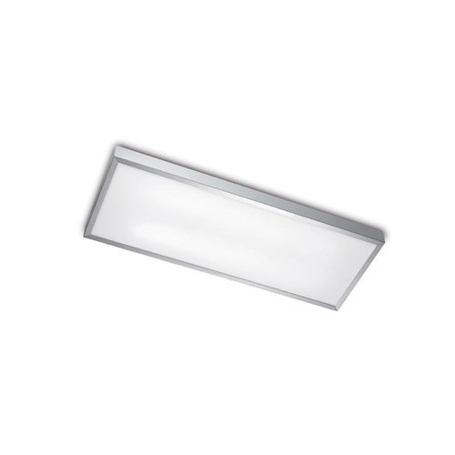 Leds C4 La Creu Toledo 240 - Lámpara de techo de exterior con cristal satinado, color aluminio
