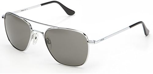 Randolph Aviators Bright Chrome Skull - Grey Lens 52mm