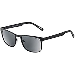 Dirty Dog - Hurricane Metal Wayfarer - Gafas de sol en mate negro y con lentes grises polarizadas