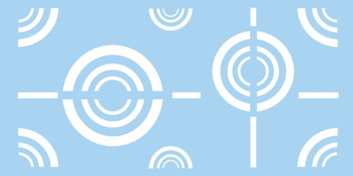 Preisvergleich Produktbild RAYHER - Schablone, 30x60 cm, SB-Btl. 1 Stück, Kreise