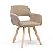 Produktbild MonthYue Barhocker Holz Ergonomie-Design Home Barhocker Mit Rücken Massivholzbeinen Für Frühstücksbar Theke Küche Und Home Barhocker
