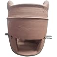 LKC Clay sigadi/Clay chulha for Cooking Food with Natural Taster Burning Coal/Tandoor/Tikas/Height 20X20X30
