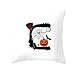 Produktbild Floweworld Herbst Thanksgiving Kissenbezüge Platz 18 x 18, Halloween Baumwolle Leinen Throw Pillow Covers für Auto Schlafsofa Couch, Thanksgiving-Geschenke